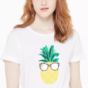 LIKE NEW Kate Spade Pineapple Graphic Tee
